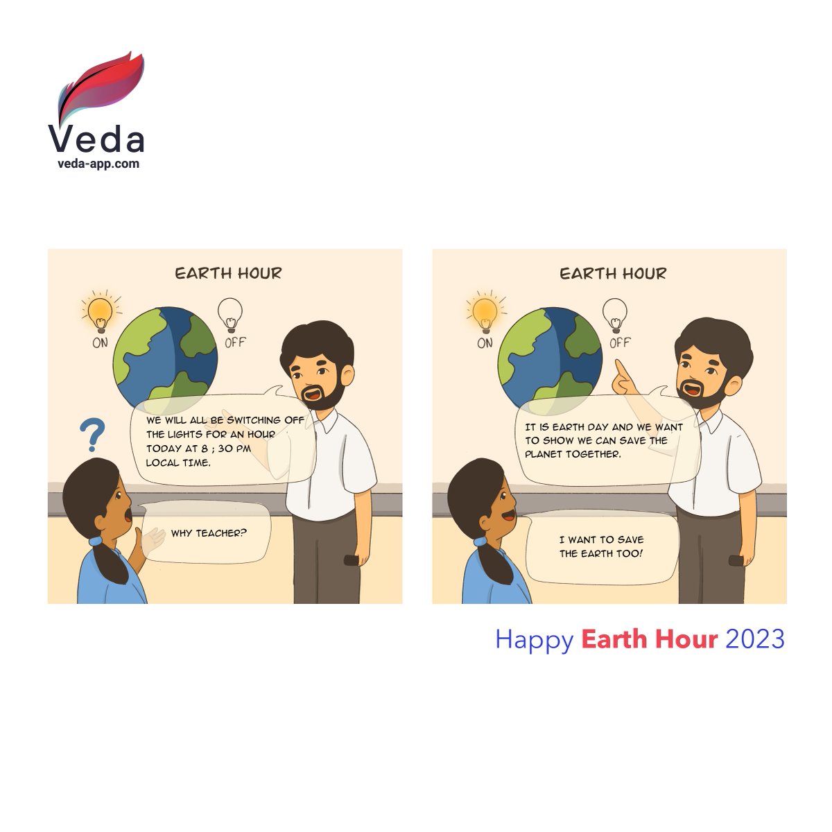 veda_app's tweet photo. Earth Hour is more than turning off the lights - it's about coming together as a global community to take action for the planet.

As an EdTech company committed to making a positive impact, we're excited to join the Earth Hour movement and invite you to do the same. #EarthHour https://t.co/DJmZJTqcG3