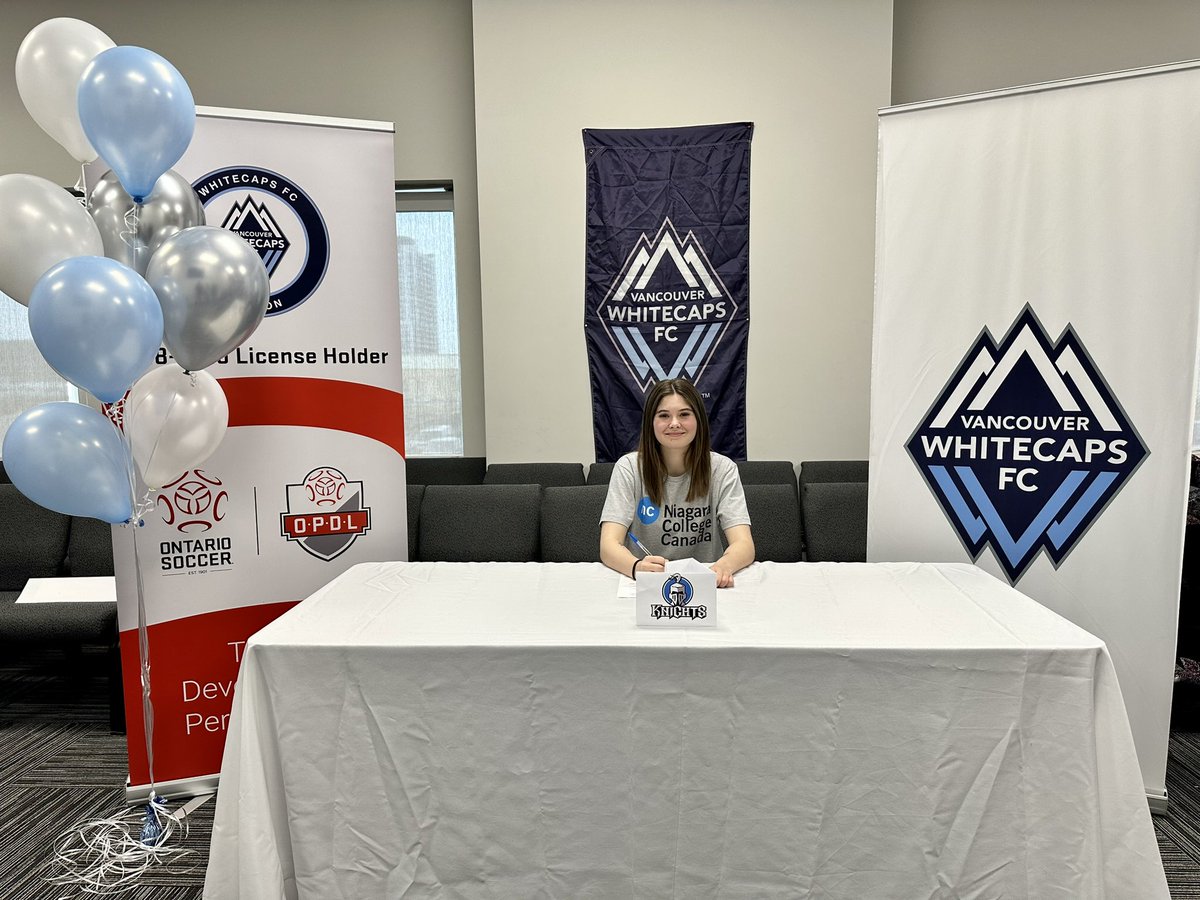 whitecapslondon's tweet photo. Congrats to #whitecapslondon Jessye Rady for signing with Niagara College @NC_Knights ❗️ We wish you the best 👏 https://t.co/GqR8JQ5TYy