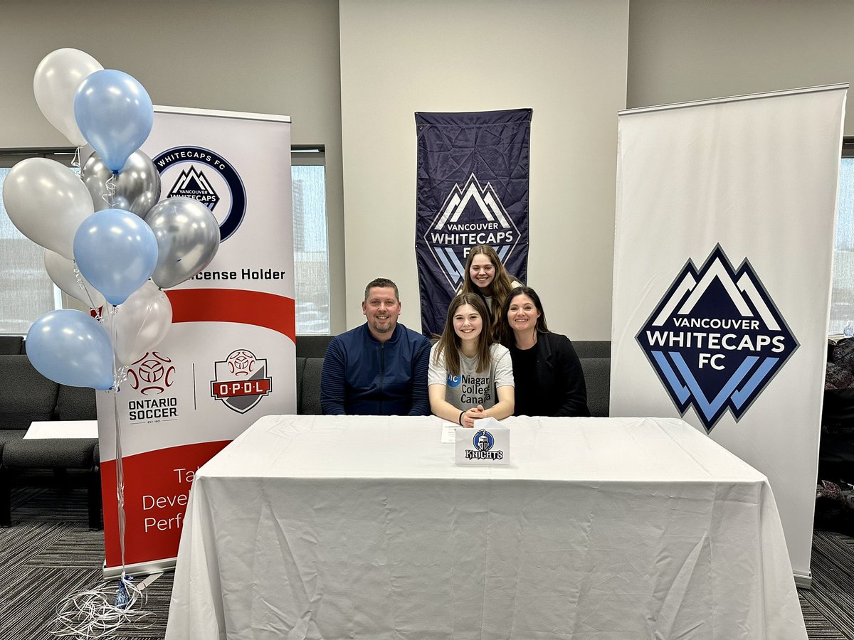 whitecapslondon's tweet photo. Congrats to #whitecapslondon Jessye Rady for signing with Niagara College @NC_Knights ❗️ We wish you the best 👏 https://t.co/GqR8JQ5TYy