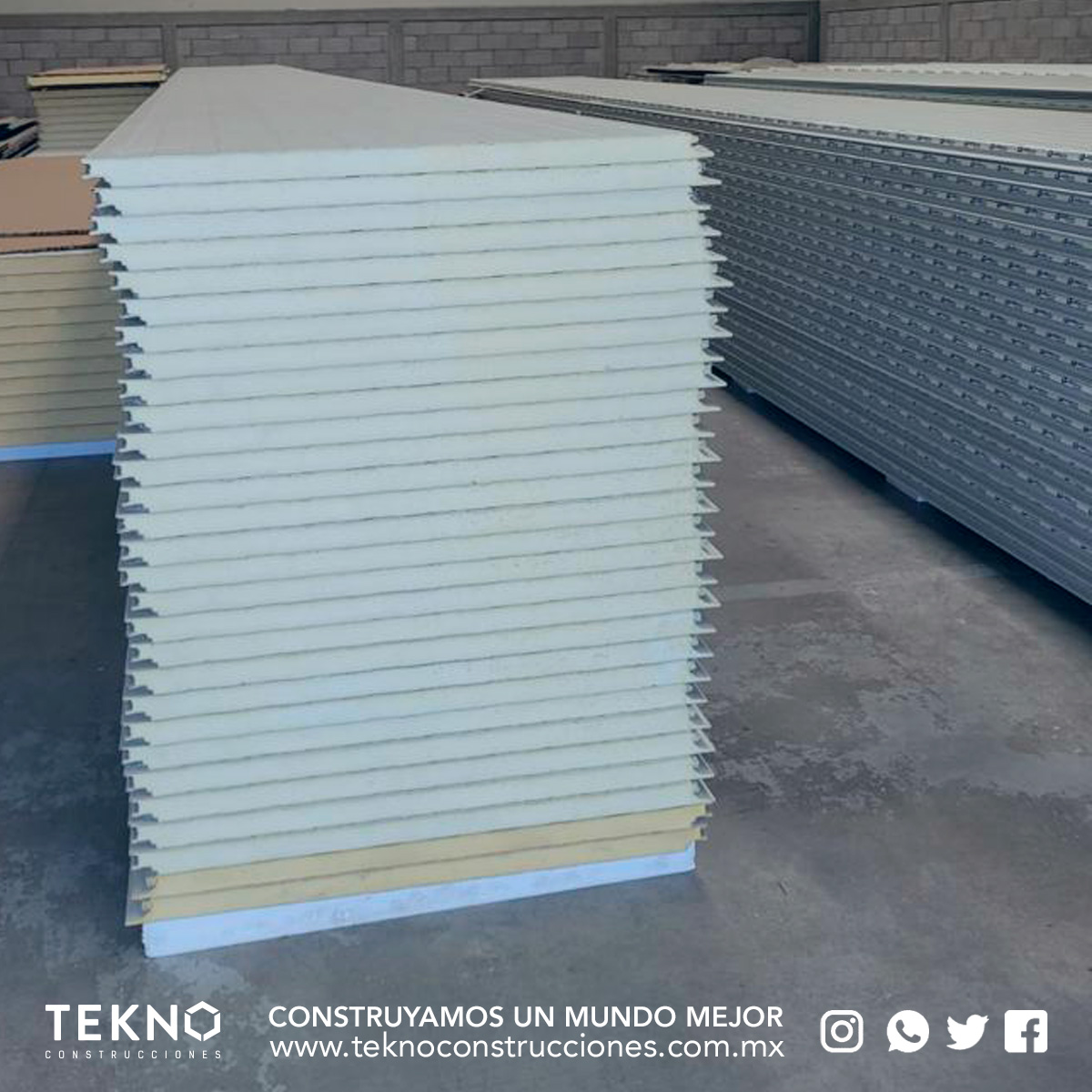 TeknoConst's tweet photo. Panel Superwall Frigo 2.5”, calidad Metecno. Entrega inmediata en piezas de 6m y 12m. ¡LLÁMANOS! Cotizamos tus proyectos 4424760112 👷🏅 #materialesdeconstruccion #aislamientotermico #Refrigeración https://t.co/FIZyXXGMVY