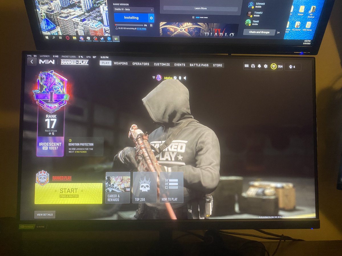 notJukeExe's tweet photo. Got Iridescent on COD
Time to go get immortal on VALORANT now😅 https://t.co/baYCKY7xfc