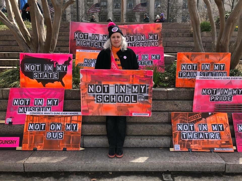 postcards4USA's tweet photo. @AMarch4OurLives This photo was taken of me (with signs by @GAGnoguns) at that first rally 15 years ago.
I’ve though of you all every single day since. #Parkland
I’d already been marching with @NewtownAction #SandyHook for 6 years before that.
#GenerationLockdown
It must stop.
#StillMarching https://t.co/SbBh07yCns
