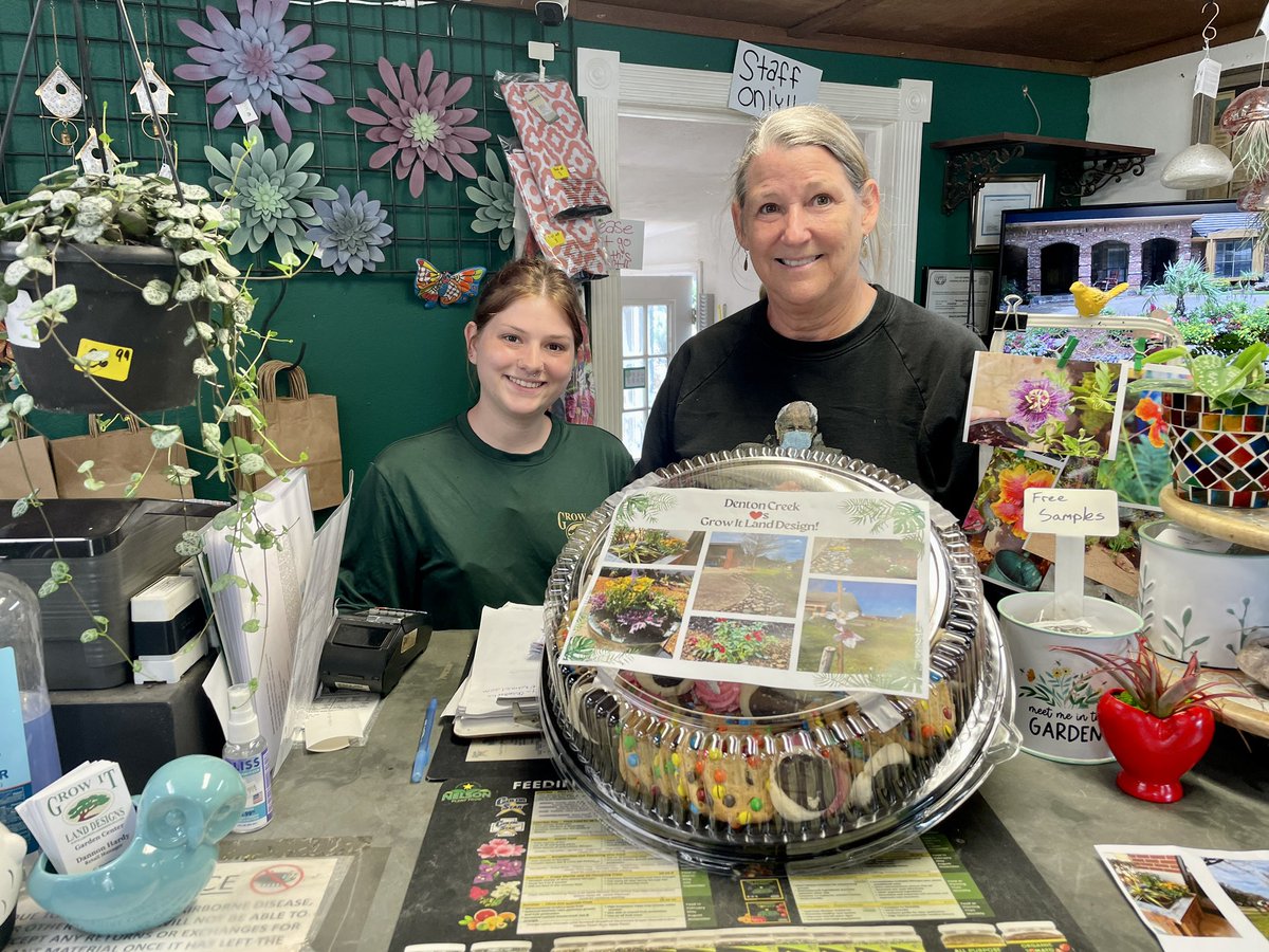 So happy to say thank you to <a href="/GrowItDesigns/">Grow It Land Designs</a> for all their work in our outdoor learning center! @DCEtrailblazers is giving back tomorrow and shopping <a href="/GrowItDesigns/">Grow It Land Designs</a> on Denton Tap! 👏🏻👏🏻