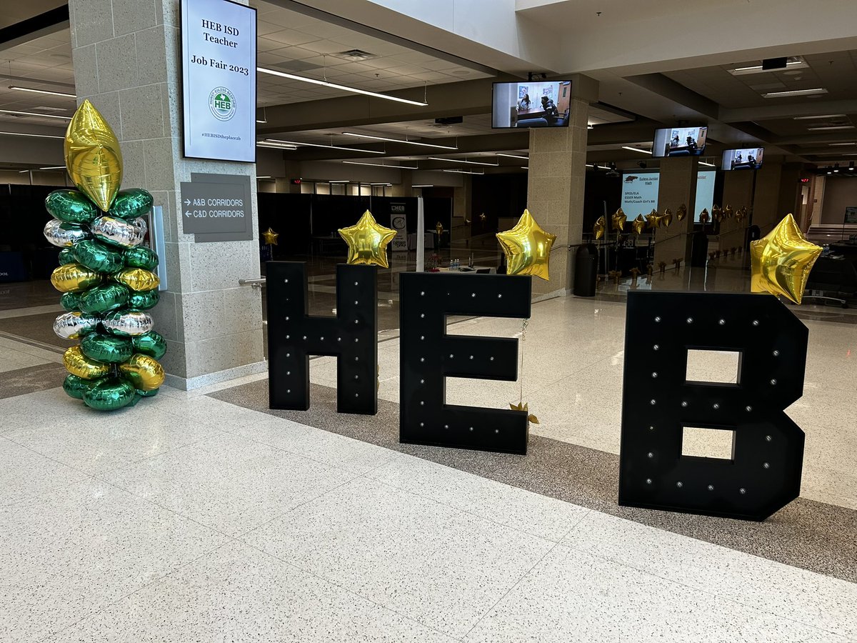 hebisdpeople's tweet photo. Future @HEBISDpeople, we are ready for you!  We can’t wait to meet you tomorrow at our @hebisd Teacher Job Fair.  #HEBISDtheplace2b https://t.co/zZCNYxUUR5
