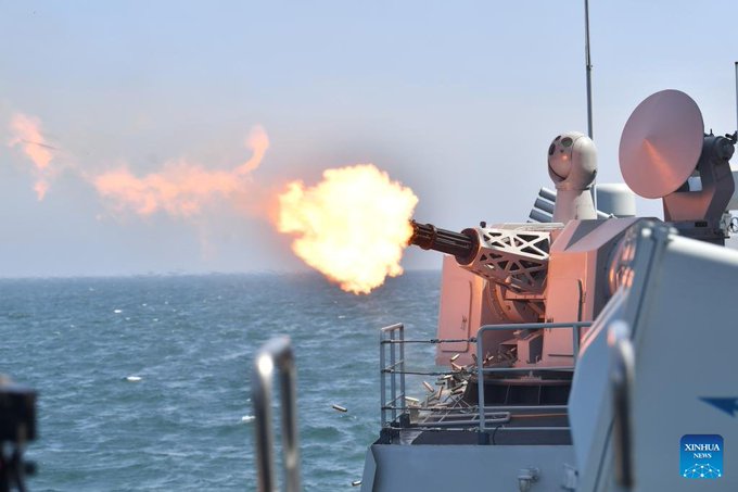 PDChina's tweet photo. China will conduct shooting exercises in designated waters of the #SouthChinaSea on 8 am to 6 pm from March 27 to March 29. Entry will be prohibited, said Guangdong Maritime Safety Administration. (file pic) https://t.co/0bQhBq4JDa