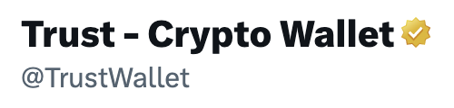 Trust Wallet tweet media