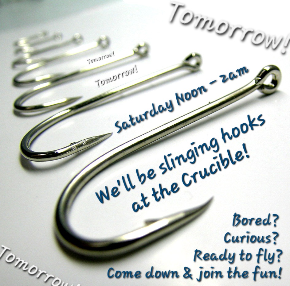 SuspenDCTeam's tweet photo. We've got first timers and frequent flyers lined up and ready for lift off! Come watch and witness as people pull, dance, face gravity, challenge themselves...
And most of all: Get hooked & FLY!
#hooks #hooksuspension #fleshhooks @thecrucibledc #hooklife #hooklove https://t.co/Hfjp8XJjpE