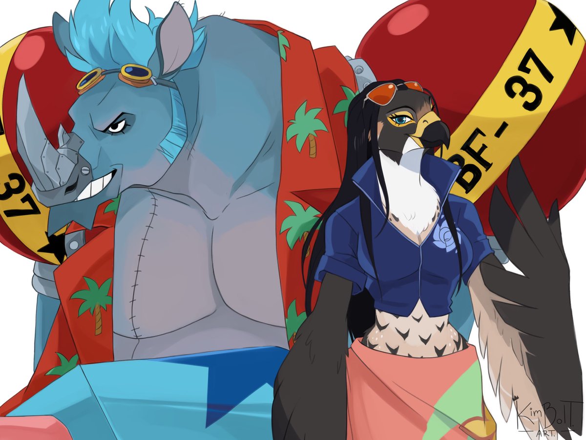 Kimbolt_Prime's tweet image. Straw Hat Pirates minks/ furries