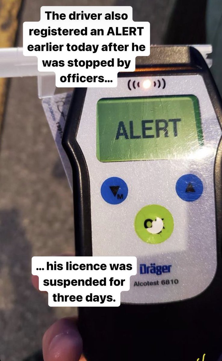 WRPSToday's tweet photo. The driver also registered an ALERT earlier today after he was stopped by officers. His licence was suspended for three days. 

#DriveSober #SkipARideWithUs https://t.co/fXQE8xMRrK
