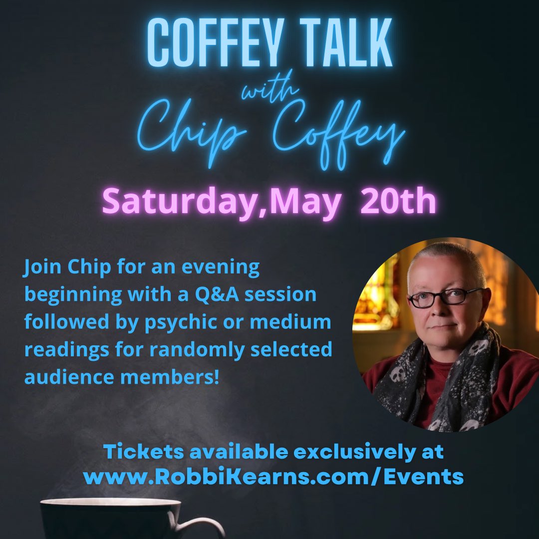 GuidanceFrom's tweet photo. Join @chipcoffey at his next Coffey Talk Online Gallery Reading on May 20th! Tickets exclusively at https://t.co/AbeGqE2amq https://t.co/v3aluqWgy1