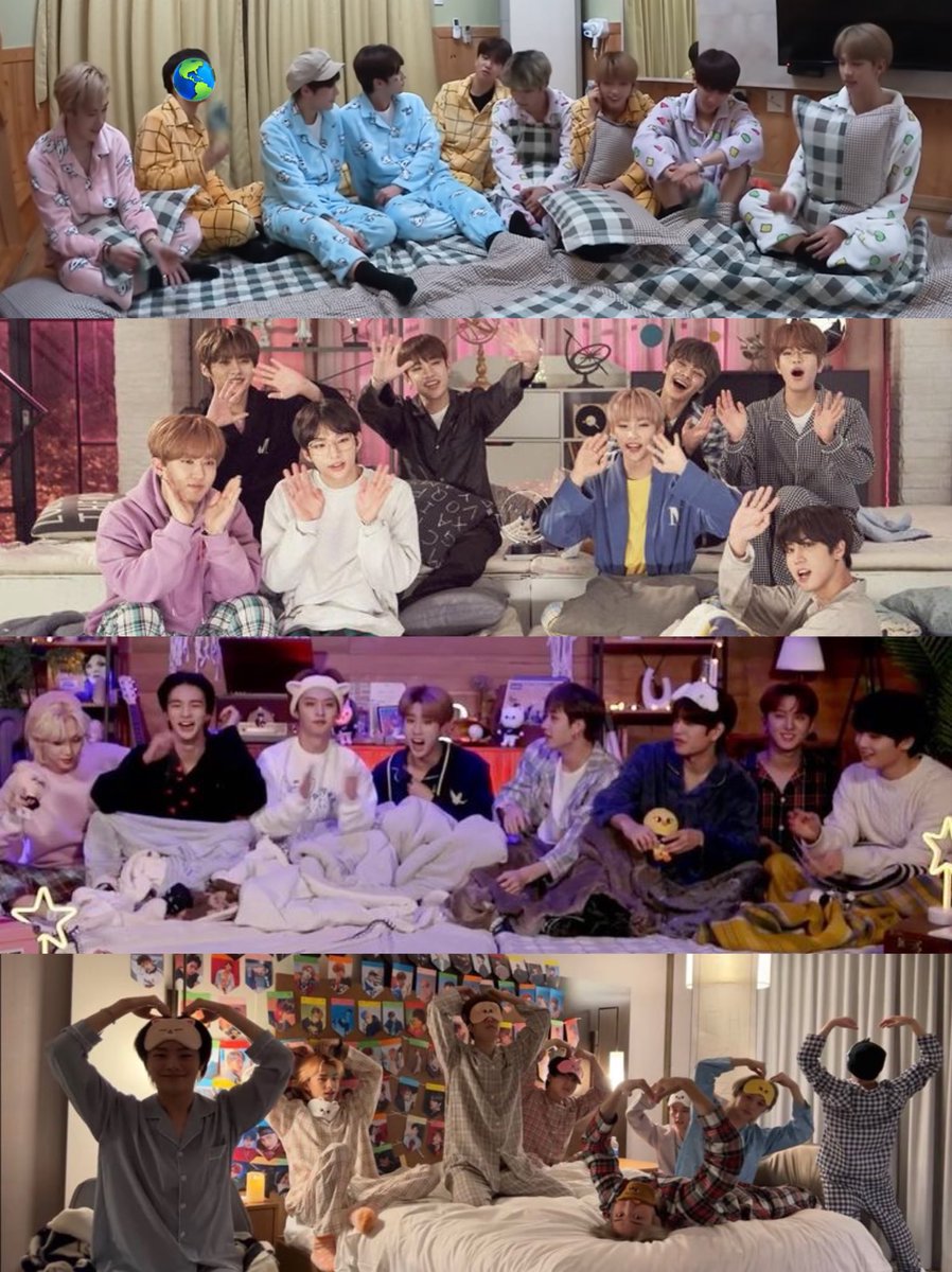 stray kids pajamas party over the years❣️