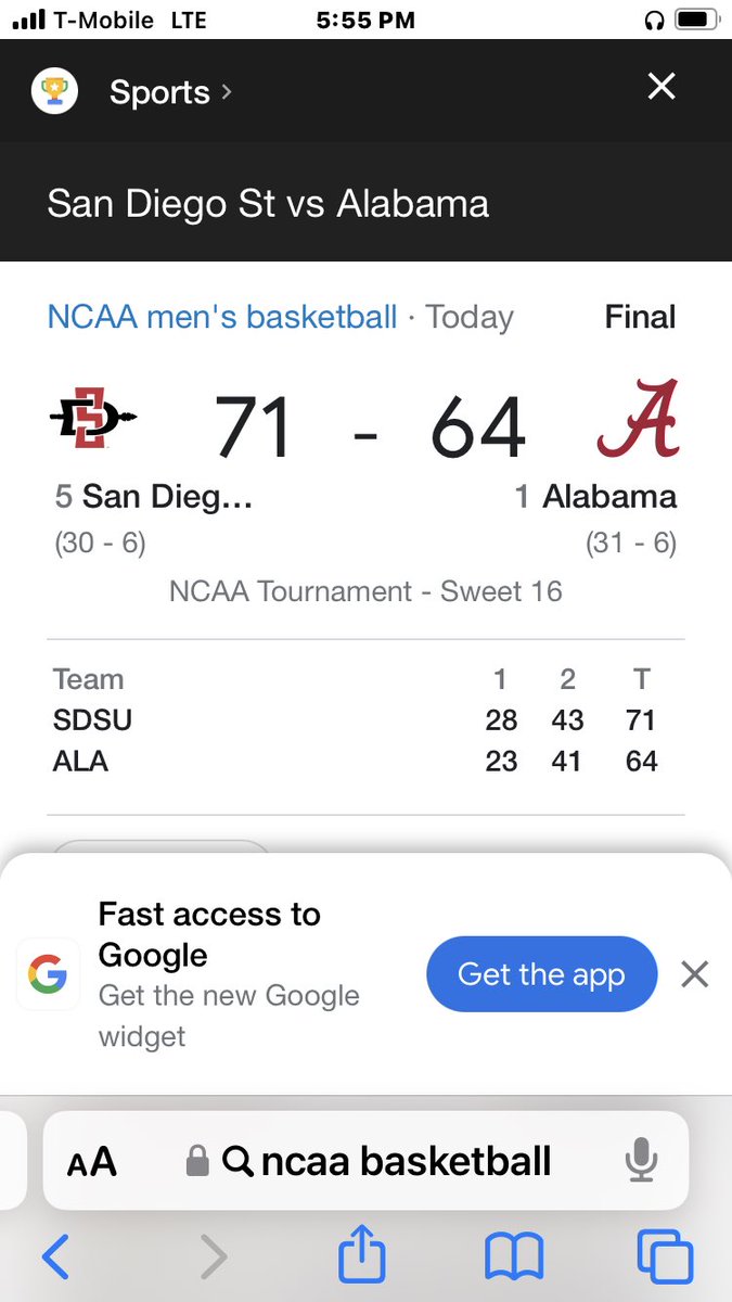 JoeMendiola4's tweet photo. I BELIEVE THAT WE WILL WIN!! ELITE 8 BABY!! @SDSUBasketball https://t.co/59BPKDFQVi