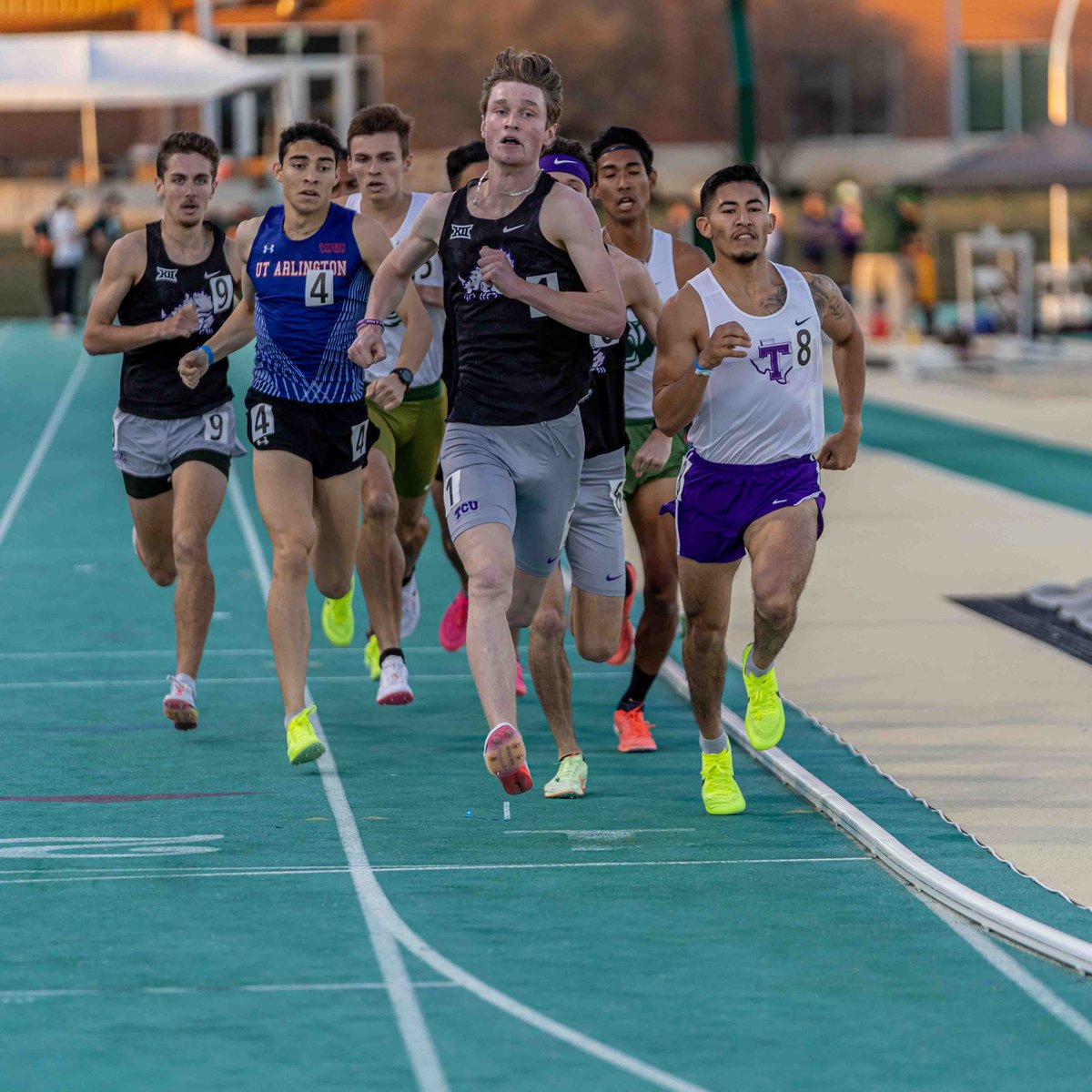 Ryan Martin takes second overall in the men's 1500m! 2. Ryan Martin - 3:49.96 PR 4. Stone Burke - 3:51.57 PR 6. Gabriel Diaz - 3:53.45 PR #GoFrogs