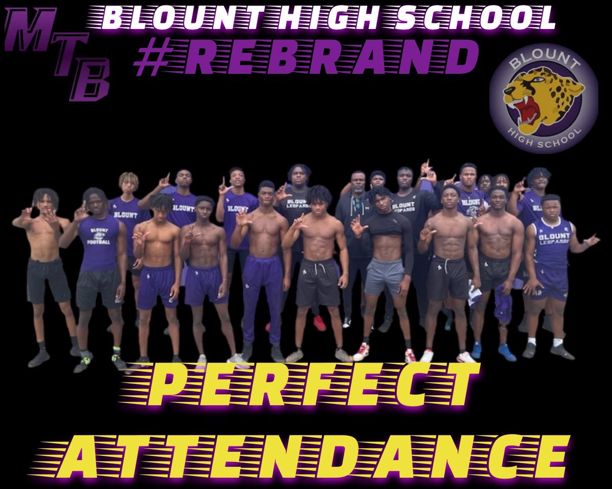 What a feeling!! Biggest group this offseason for perfect attendance group. Super excited about what’s taking place on Lott Rd. #RebrandBlount #NoLiftNoBall #AllRoadsLeadToLottRoad