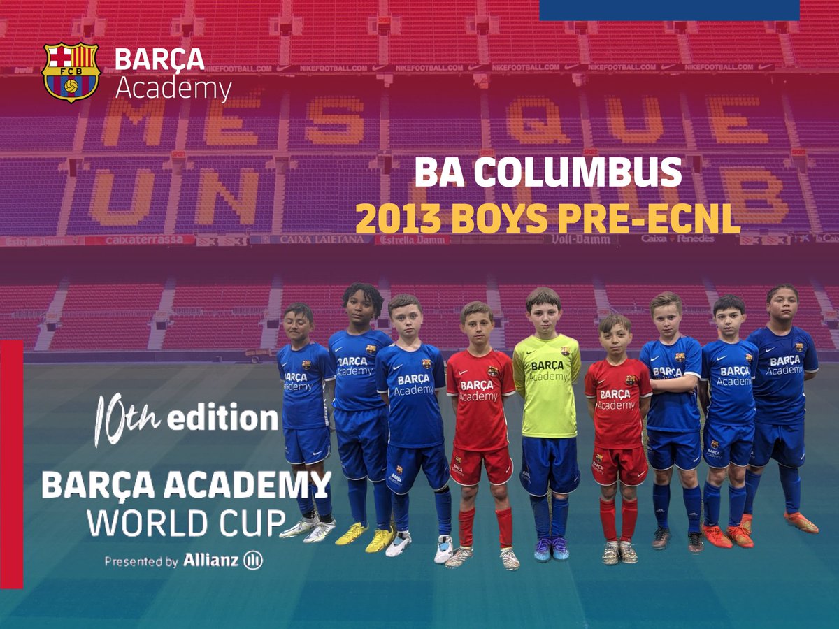 Introducing our 2013 boys team who will participate in the 10th edition of the Barcelona World Cup ! Time to play and enjoy with Barça Academies from around the Globe 🌍 💙❤️ 

#barcaacademy #fcb #fcbarcelona #fcbmethodology #values #youthsoccer #columbussoccer #soccer #futbol