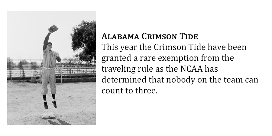We're unsure if two weeks of constant reporting is making our correspondents better reporters or driving them slowly insane. 
Anyway, these briefs were dropped off by a very sketchy looking individual this morning:
#Bounceball #MarchMadness #PoisonPill #NationalLampoon