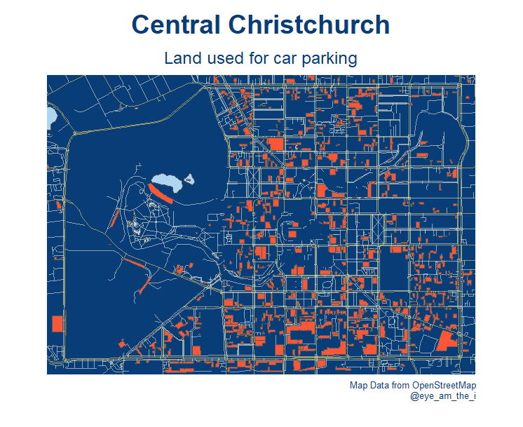 eye_am_the_i's tweet photo. Arguably NZ's best city for cycling, and this is what they do to it. #rstats #rmaps https://t.co/C0c4nyNXp1