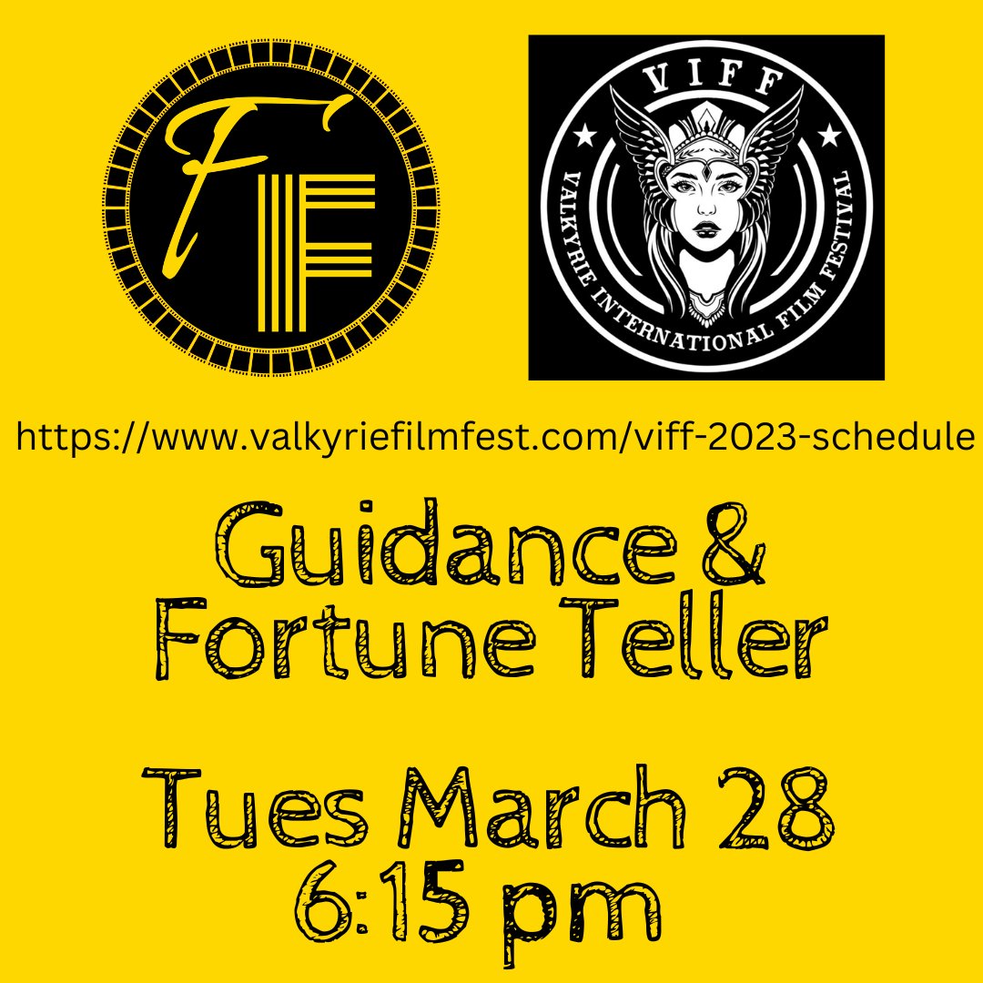 FriendlyFilmz's tweet photo. So excited!
@ValkyrieFest @ValkyrieFilmFest Tix & info: https://t.co/BsAKswBhxQ
#FriendlyFilmmaker #FortuneTeller #Guidance #Nomination #FilmFestival #VIFF2023 #womenInFilm #IndependentFilm #Filmmaker https://t.co/WUStW1BG4r