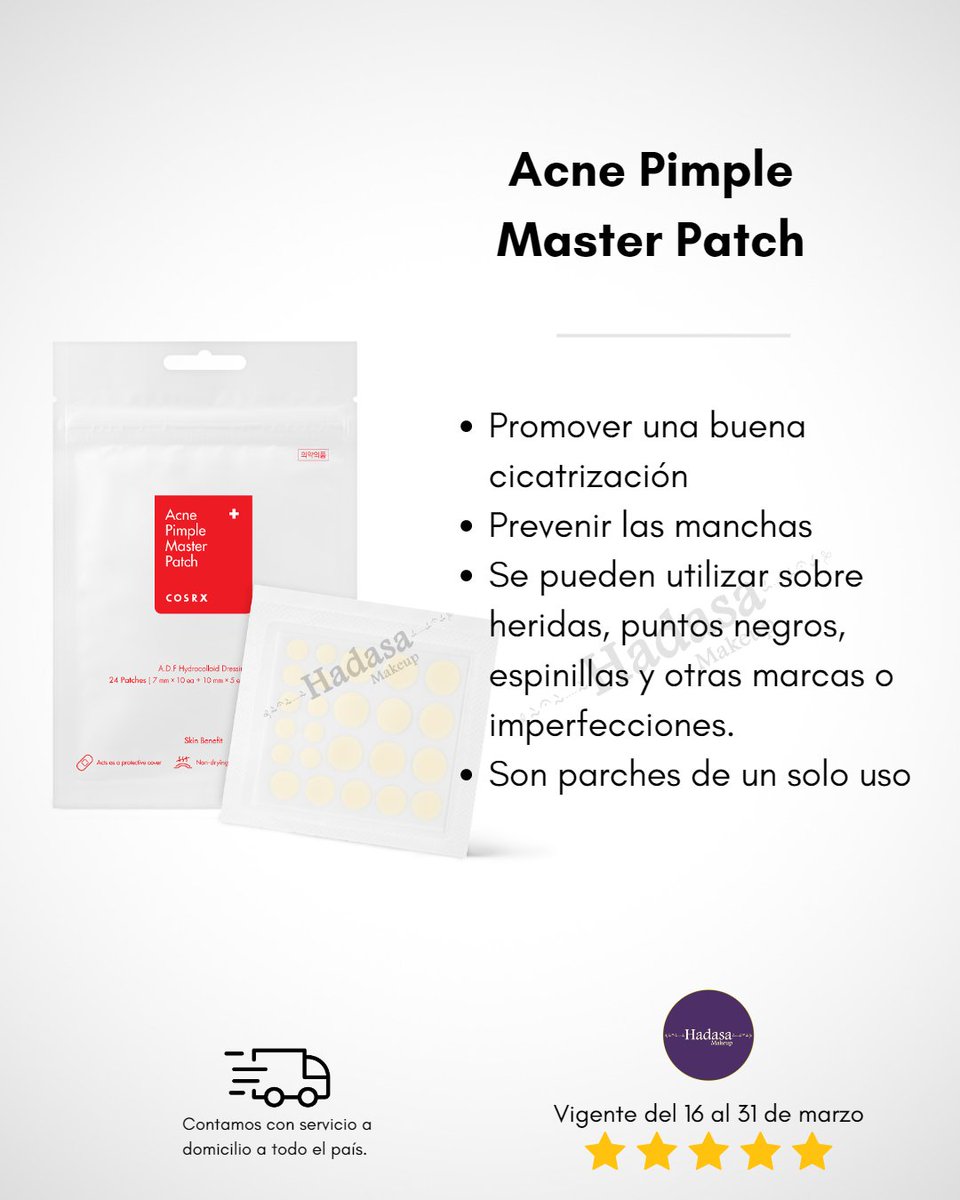 hadasamakeup's tweet photo. Parches antiacné están diseñados para proteger los granitos de las agresiones externas, como la contaminación o tus dedos inquietos.

Precio: 💲8.00 (Precio no incluye costo de envío)
Más información: 
https://t.co/wzRhSXhEXy https://t.co/si6abkBdiB