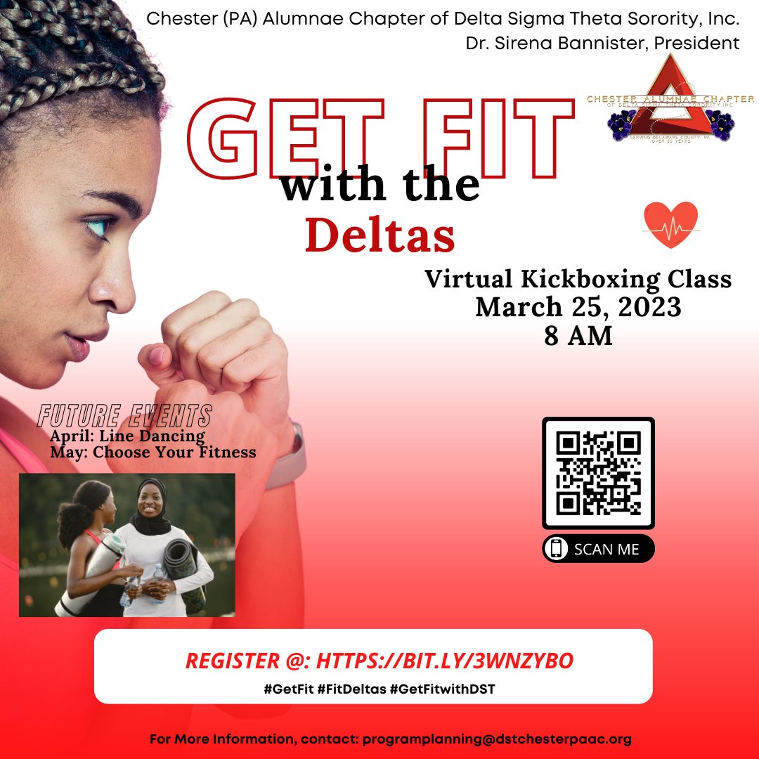 Ready to Get Fit! Join us virtually tomorrow for Kickboxing Class with the Deltas! Register now: https://bit.ly3wnzybo/ <a href="/easternregdst/">EasternRegionDST</a> <a href="/dstinc1913/">dstinc1913</a> #DSTCACPA #physicalandmentalhealth #kickboxing #GetFit
