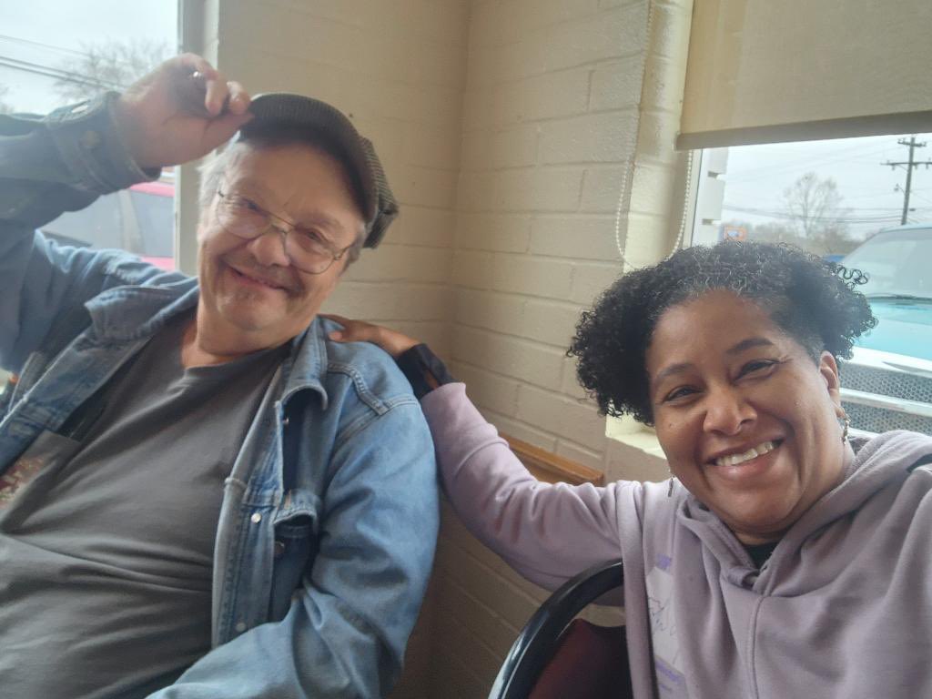 I’m always excited 2have breakfast Harold &amp; Cathy's Dumfries Cafe. I always meet new friends &amp; neighbors that are eager 2 extend their kindness and wisdom.  Breakfast with 1 of our Century years elder &amp; great conversation w/Mr. Willie. Packed house this AM-USMC Graduation! #oorah