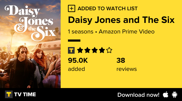 SarahPomier's tweet photo. I've just started following Daisy Jones and The Six https://t.co/7m2Xn8GK8k #tvtime https://t.co/L3Lcj1GT3L