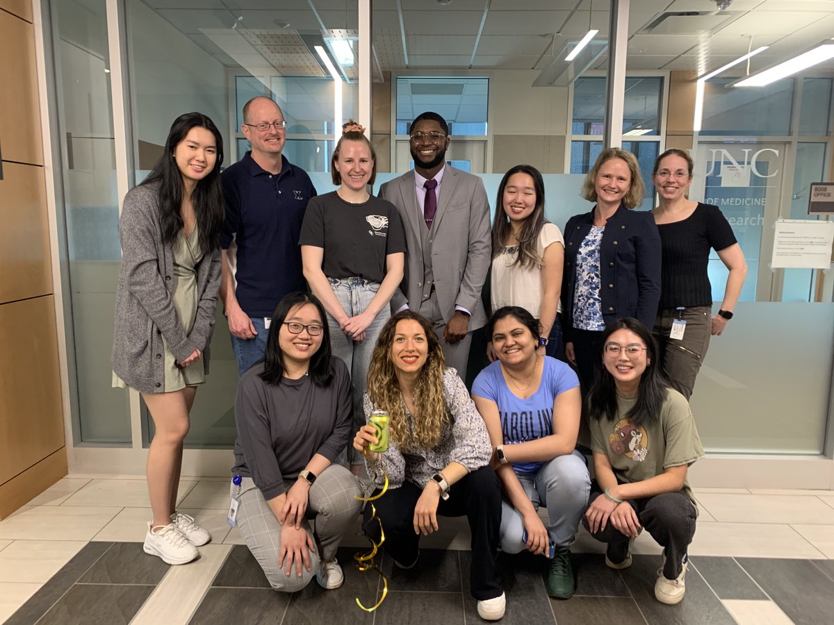 aswolberg's tweet photo. HUGE week in the Wolberg Lab! 2 defenses, 2 new Drs. Congratulations Dr. Emma Bouck (@embouck) and Dr. Dre'Von Dobson (@BloodBiology)! #UNC @uncpbts @UNC_BRC @UNCPathology🩸🔬 https://t.co/fD66gUiQmE