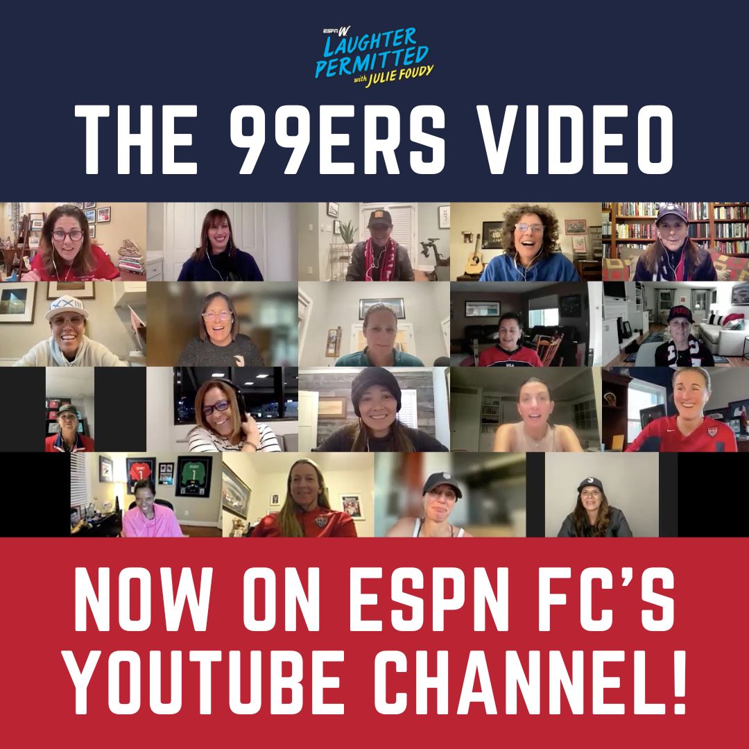JulieFoudy's tweet photo. I am happy to report the video of our 99ers happy hour/reunion for the 100th episode of Laughter Permitted is up! Featuring BONUT CONTENT not in in podcast as well. Honestly, just to see @MichelleAkers10 hair is worth a visit alone. 😜https://t.co/F7NxiighxC https://t.co/xdIlZwVcJL