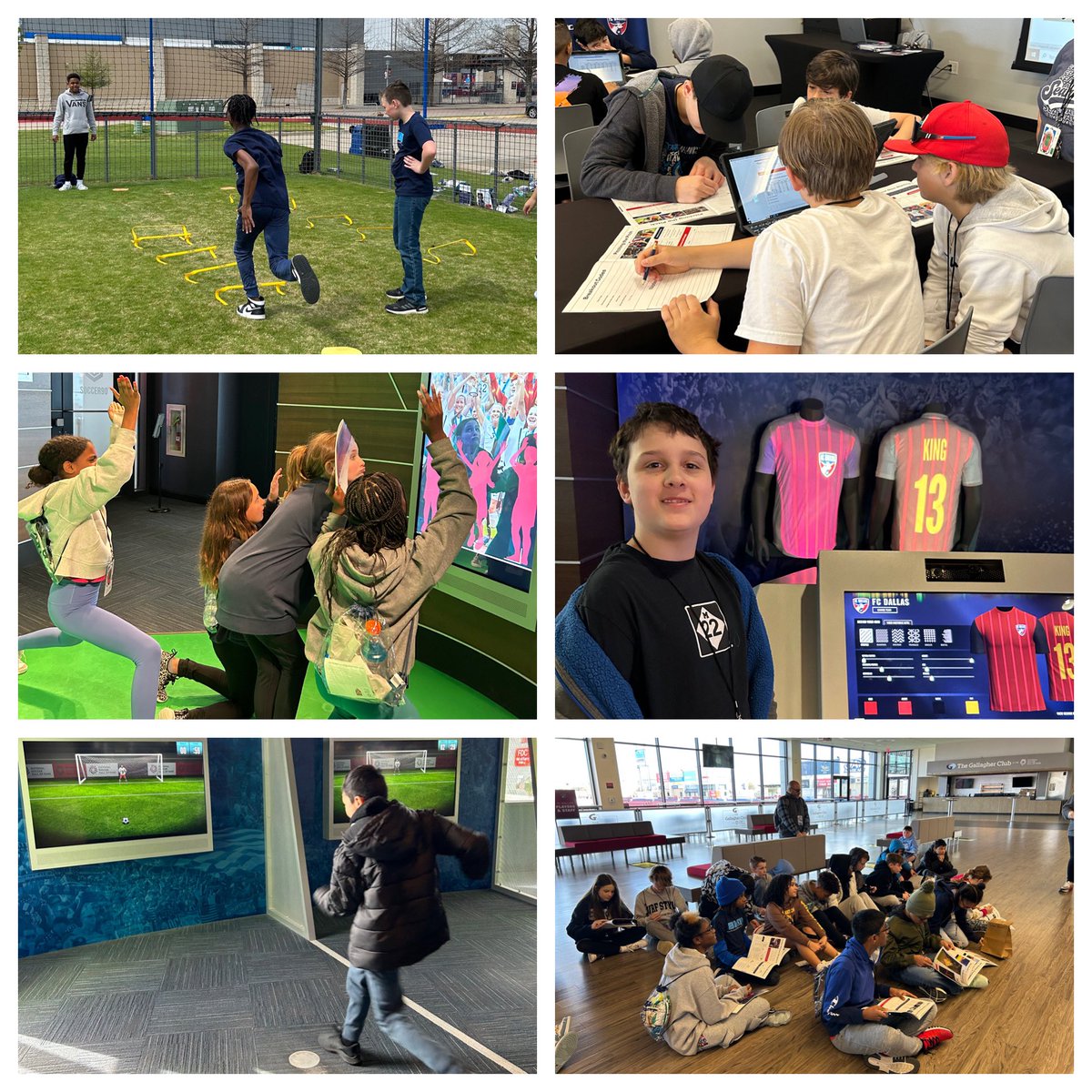 KamberDancy's tweet photo. Scoggins 6th Graders had an amazing week of field trips to STEAM FC at Toyota Stadium learning about soccer physics, biometrics, heart rate calculations &amp; we even got a tour of the beautiful stadium! Thank you FC Dallas for sharing your workspace with us! @ScogginsMS @FCDallas https://t.co/yryIhR0IMv