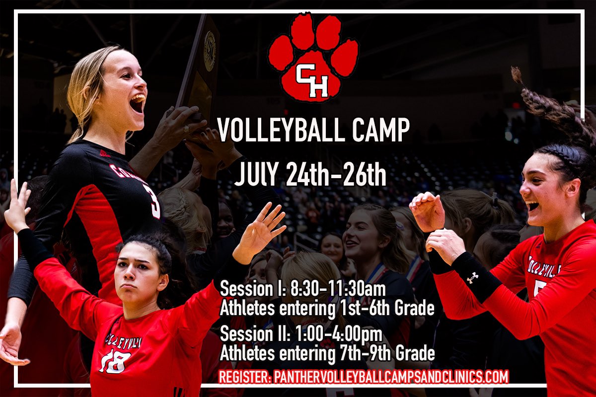 VB_CHHS's tweet photo. We hope to see you at camp again this summer. Visit https://t.co/sU6jvPbKT1 for more information! ❤️🐾🏐 https://t.co/7TZerkxNRA