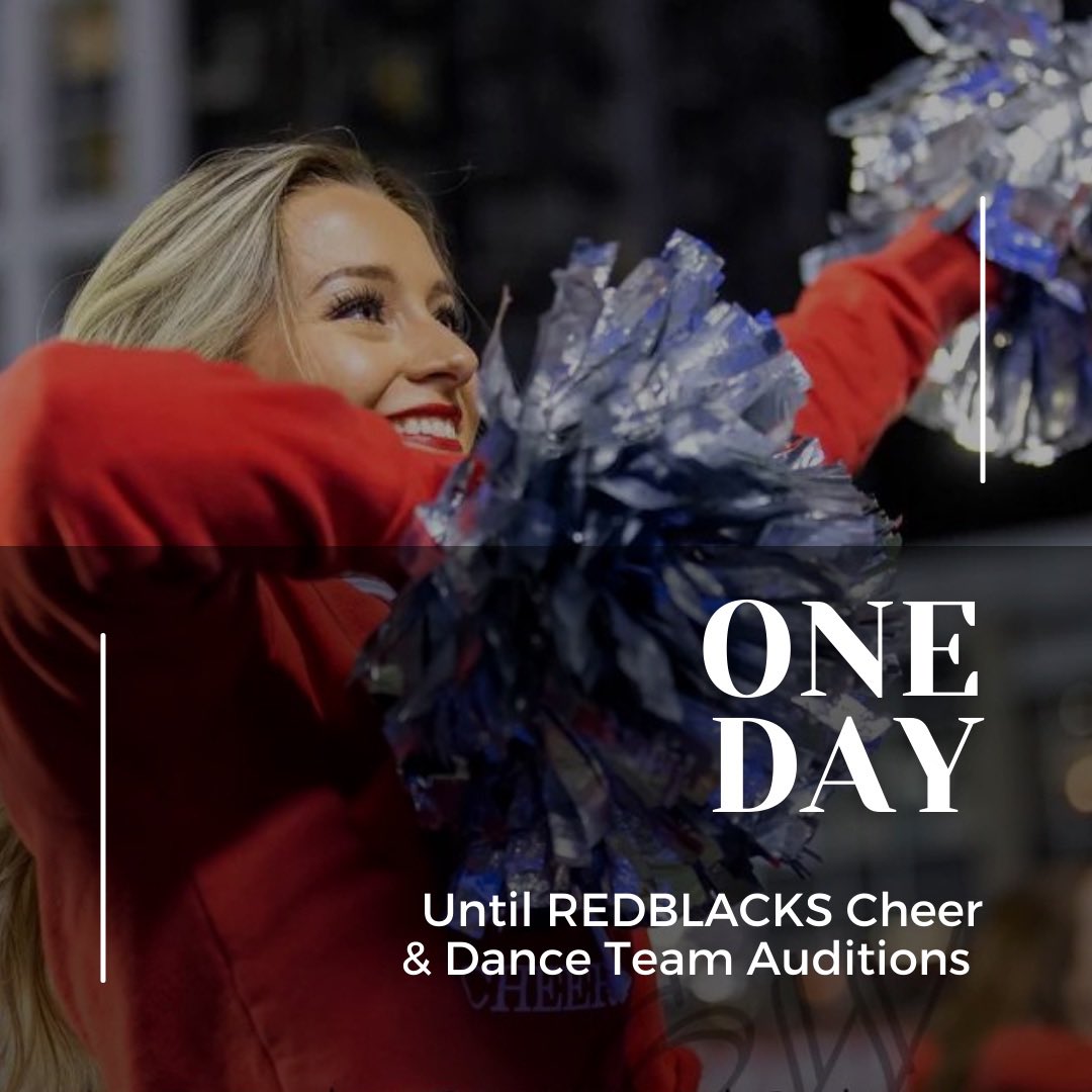 REDBLACKS Cheer Team on Twitter "One. More. Day. Auditions for the