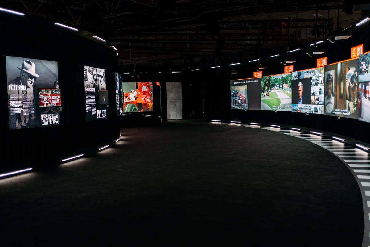 truestagingltd's tweet photo. So proud to see @F1Exhibition  launch today in Madrid. 16 artics fully loaded with precision crafted set left our workshops, ready for the team to construct 6 unique rooms - 3,000sqm of bespoke exhibition at the IFMEA Madrid. We can’t wait for you to see it!
@RoundRoomLive https://t.co/Pn92VPgcQL