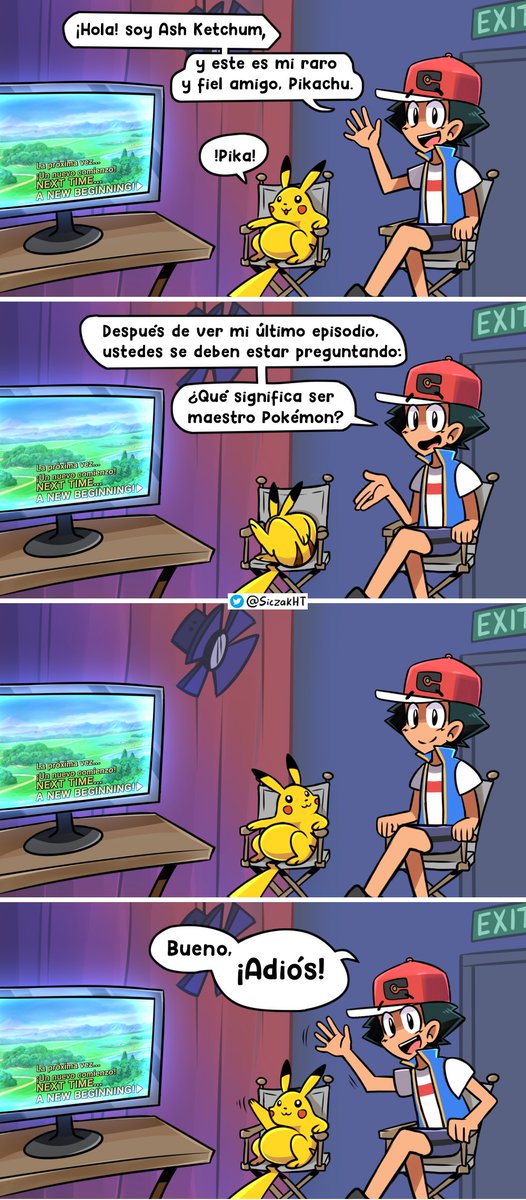 Entonces Ash improvisó un episodio... 
🐿🧵📣

#anipoke #ThankYouAshAndPikachu #PokemonHorizons #pokemon #PokemonDay
