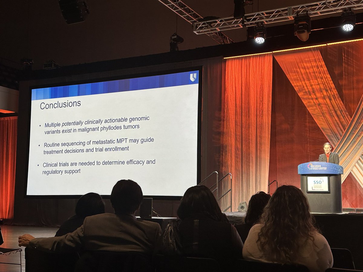 Jennifer Plichta MD (she/her) (@jenniferplichta) on Twitter photo Another beautiful presentation by <a href="/RosenbergerMd/">LauraRosenbergerMD</a> on the genomic landscape of malignant #phyllodes ! Leading the way! 🤩🤩🤩 Another beautiful presentation by <a href="/RosenbergerMd/">LauraRosenbergerMD</a> on the genomic landscape of malignant #phyllodes ! Leading the way! 🤩🤩🤩