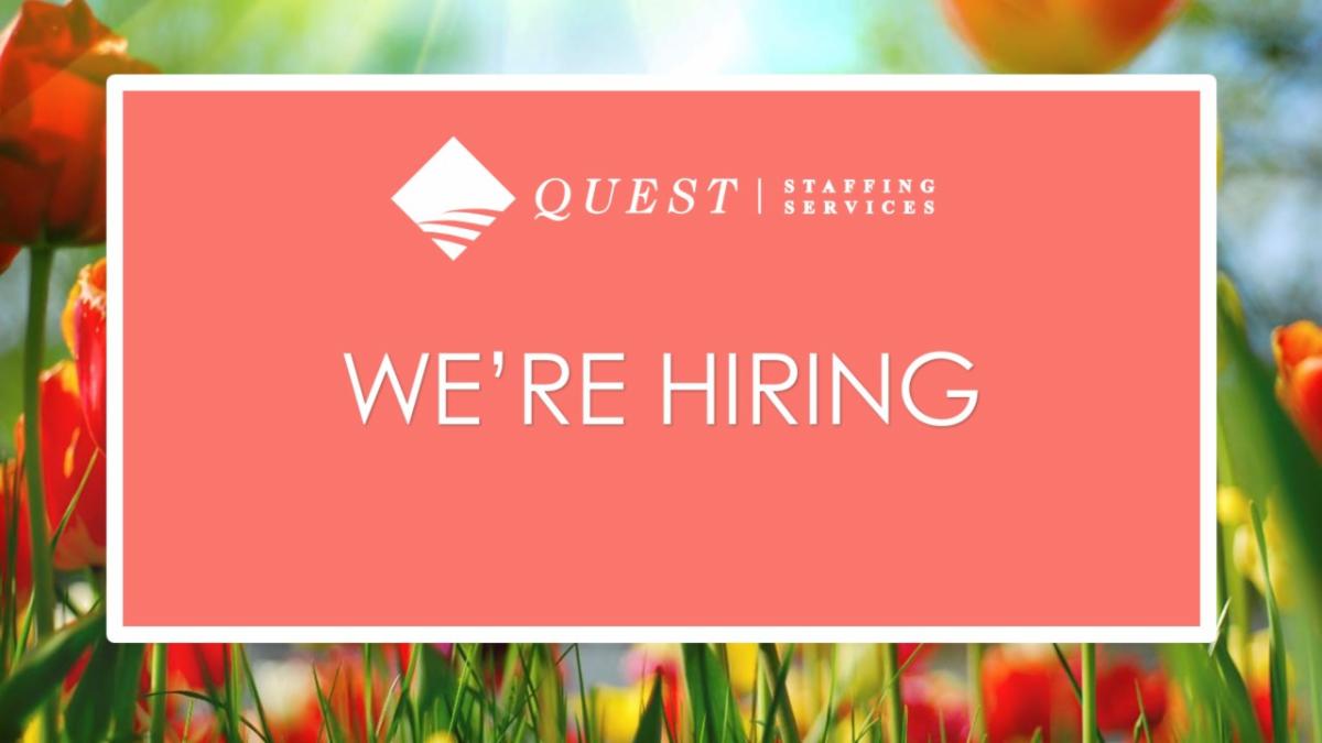 queststaffing1's tweet photo. https://t.co/zd1IL4z8dj

It's a season of new beginnings and Quest is hiring!

We hope to hear from you soon, call us today at (805) 983-3959!

Opportunities are updated frequently. https://t.co/ysHmkOdrfH