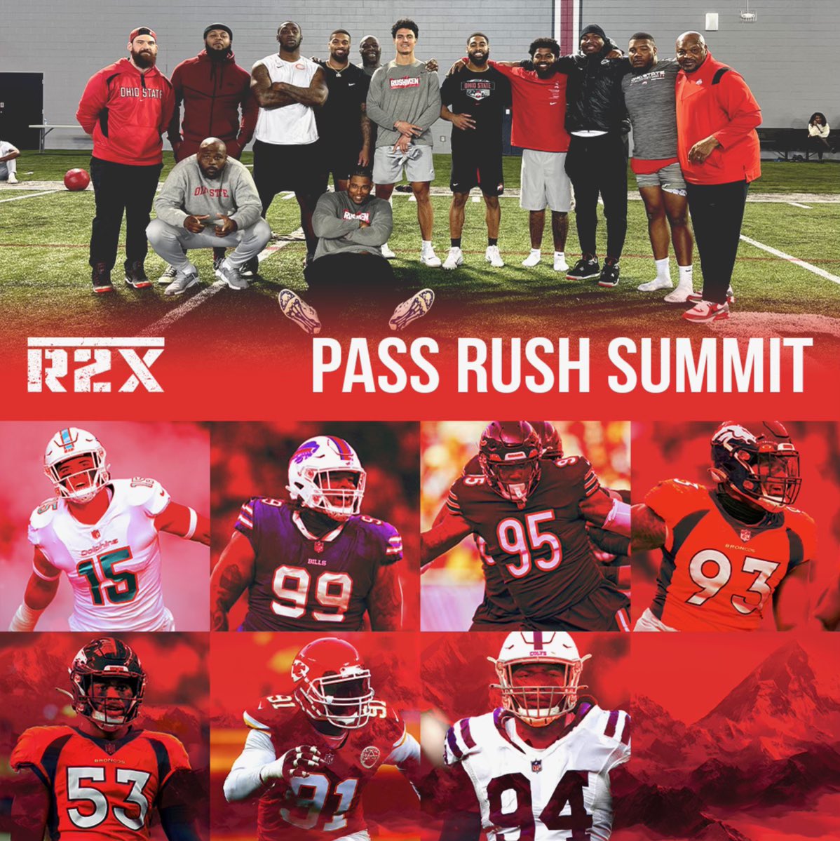 Thanks For Joining Us At The Pass Rush Summit!! @CageJerron @PrimeTime_Lewis @t_lova23 @JonathonCooper7 @JJPhillips15 @TambaHali91 @TheOfficial_80 @JayHolmes_ @tim_settle @CoachLCTrenches #Rushmen @NFL @OhioStateFB