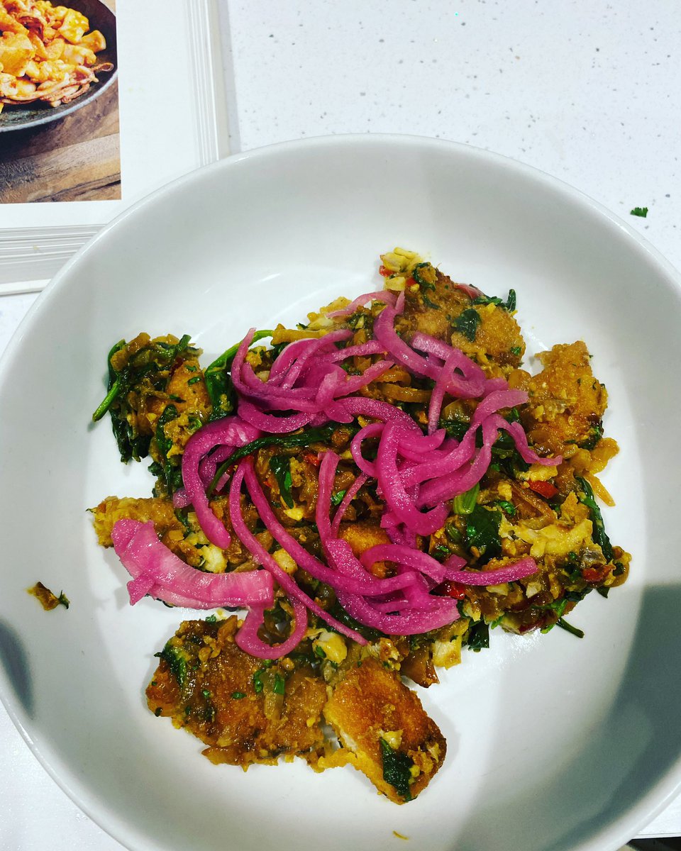 Fishfinger Bhorta- absolutely delicious <a href="/Nigella_Lawson/">Nigella Lawson</a> <a href="/AyoCaesar/">Ash Sarkar</a>