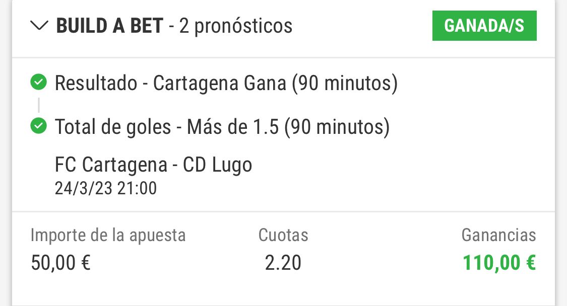 Sumamos dos verdes mas hoy en el canal de Telegram!!! +232€✅💰

En los ultimos tres días hemos ganado + de 700€ limpios. 🏦
Te esperamos en nuestro canal.. Te lo vas a perder? 🧐