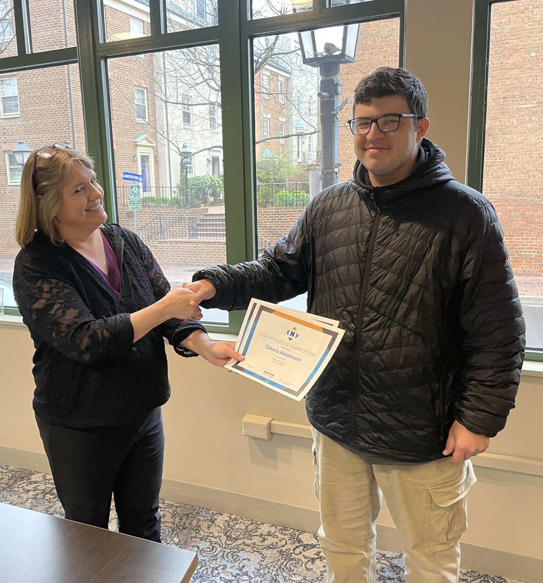 ComputerCORE's tweet photo. Congratulations Zak on receiving two Northstar Literacy certificates today!
#DigitalInclusion #northstardigitalliteracy #seaportfoundation #computercore #computerclasses #alxcommunity https://t.co/XjiTIUIPkt