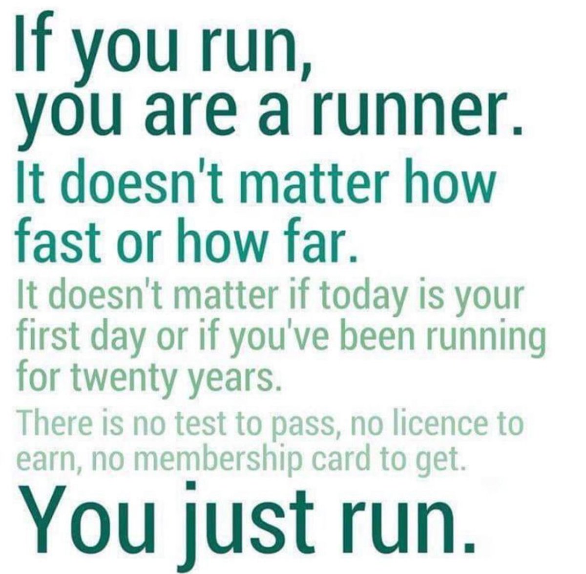 Running truths! #runchat #realrunners