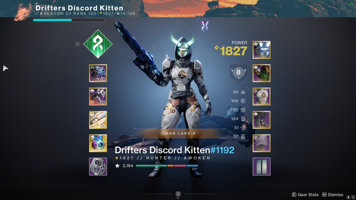 SlayerOfHelWyrm's tweet image. Sometimes I love the D2 community, and then sometimes I see a name like this and question the sanity of Hunters. Solid drip though... @destiny2names
