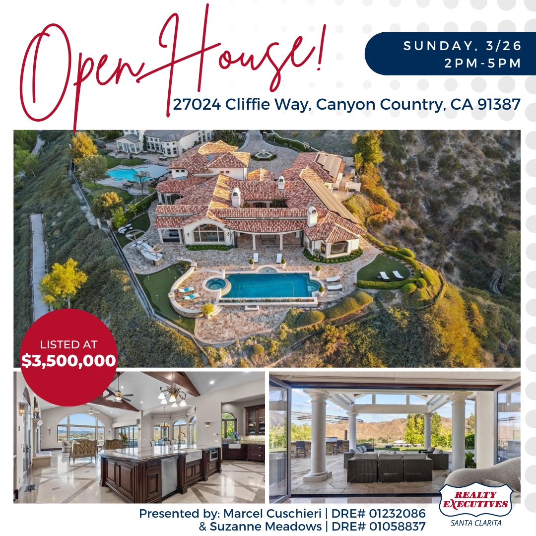 🎈🏡 Who's Going #HouseHunting this Weekend? 🎈🏡 🎈See our #OpenHouses scheduled for this weekend! 👉 bit.ly/2ECmhwa 

#scvrealestate #santaclaritarealestate #santaclarita #SCVHomesforsale #SantaClaritaHomes  #SCV #scvopenhouse #santaclaritaopenhouse