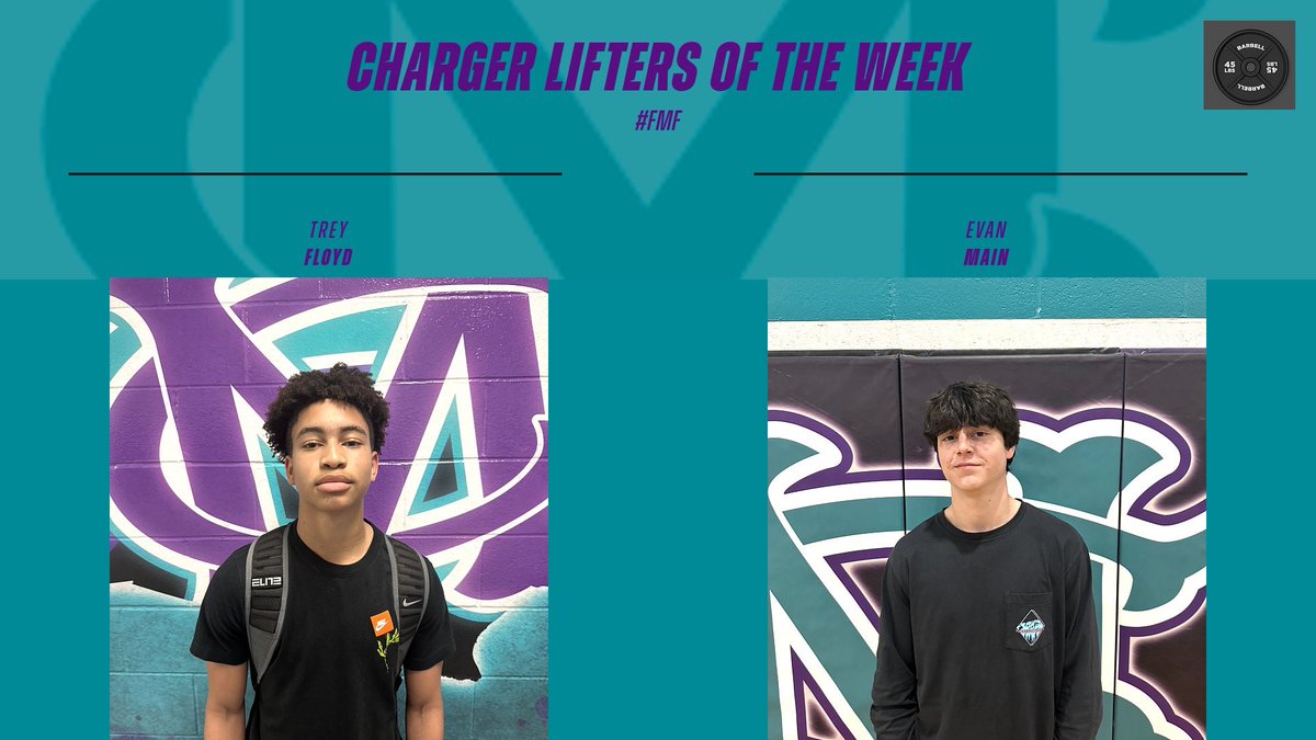 Charger Lifters of the week!!!
<a href="/treyfloyd_3/">Trey Floyd</a> 
@Evan_main18
