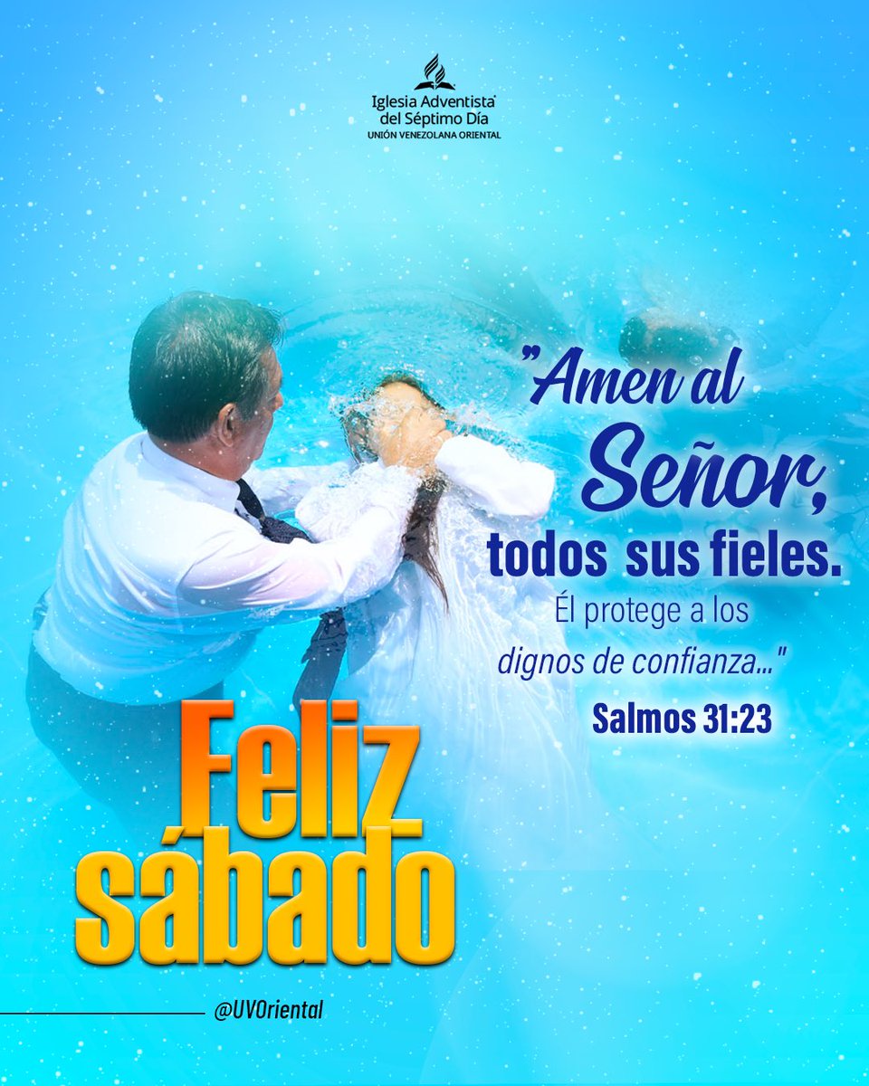 UVOriental's tweet photo. Dios dio a cada ser humano la potestad de recibirlo como Padre.

El Señor estableció que esa decisión la expresamos a través del bautismo, donde nacemos del agua y del Espíritu, y somos habilitados para ser 100% Fieles a Él.

¡No dudes! Decide ser su hijo/a hoy.

¡Feliz sábado!😃 https://t.co/mdlbHWQTtR