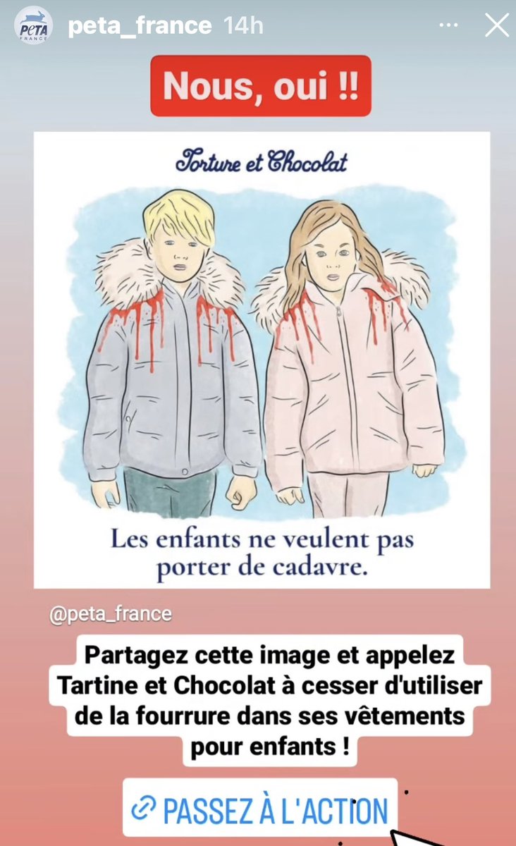 AndjelkaPe's tweet photo. 🔴VICTOIRE #Fourure 
@tetchocolat 
A force de se battre pour 
les animaux, peu à peu 
nous obtenons des résultats
Merci @PETA_France 🙏❤️ https://t.co/TOwOxV9BIv