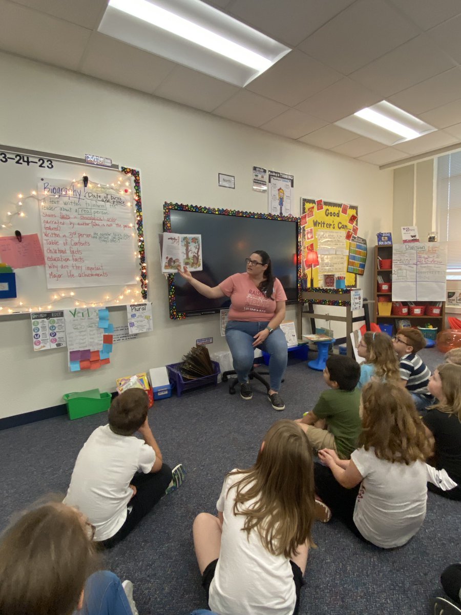 Thank you Kristen Austin for being our Mystery Reader today! Great book!! <a href="/webbcubs/">Webb Cubs</a> #mymisd #2ndgrade