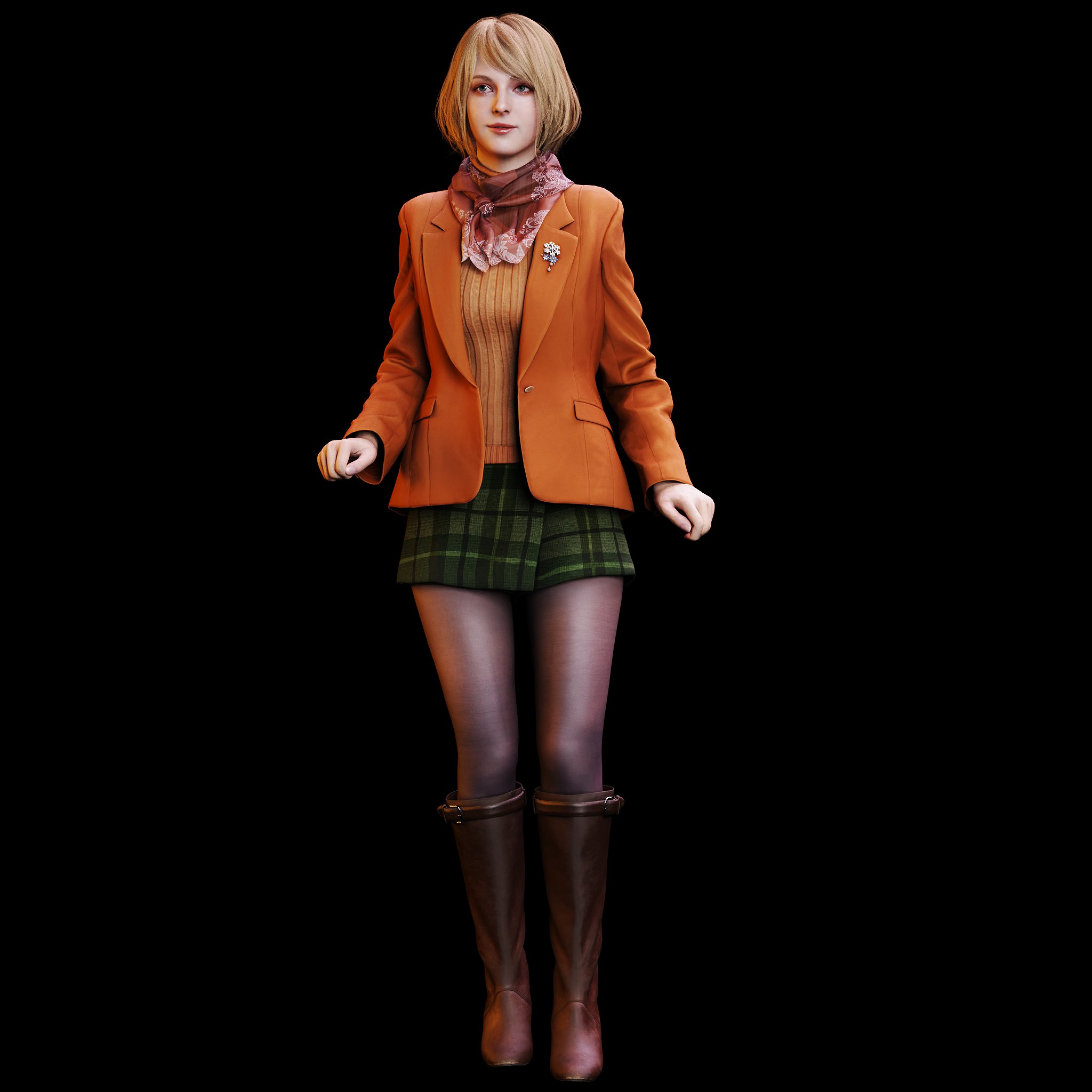 TGSmurf on X: A variant of my Ashley fanart with the pantyhose she wears  in Resident evil 4 remake.  / X