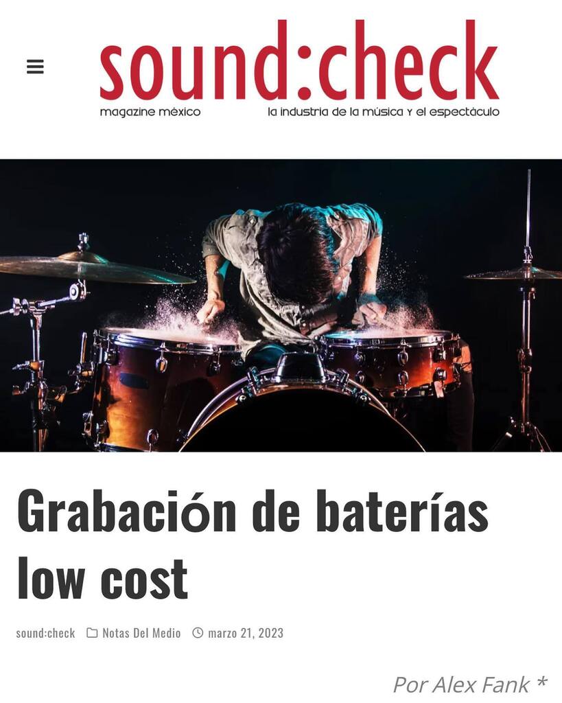 Que honor que @soundcheckmxmag haya publicado un artículo mío en su revista 🙏🏻🥁❤️
Gracias <a href="/joacattack/">Joac Attack</a>, @knulillo y <a href="/chinelo/">chinelo chidozie</a>.studio por el apoyo

¡Ojalá les guste! instagr.am/p/CqMAdzhODTS/