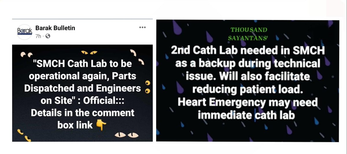 TSayantans's tweet photo. #2nd_Cath_Lab_needed_in_SMCH.
It will serve as a backup during technical issue. Will also facilitate reducing patient load.
#Heart_Emergency_may_need_immediate #Cath_Lab
@himantabiswa @CMOfficeAssam @MoHFW_INDIA https://t.co/DTPPCUq8xD
