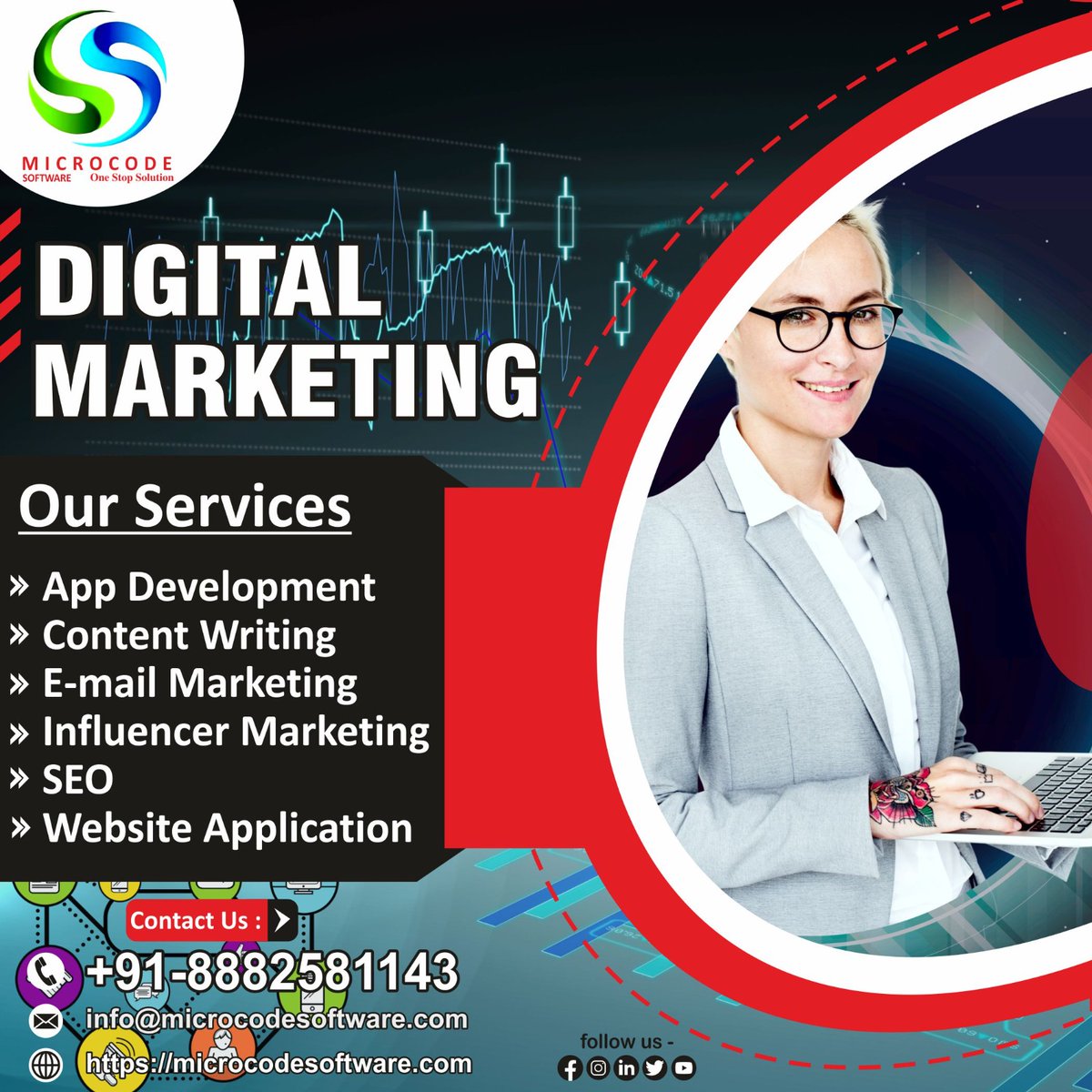 Microcode Software...… Stop Solution for all needs. Get connected with our expert 24*7..... Microcode Software
#digitalmarketingexpert #emailmarketing #microcodesoftware #Microsoft #appdevelopment #marketingsoftware #contentmarketing #emailmarketingsoftware #digitalmarketing